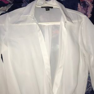 White collar bodysuit